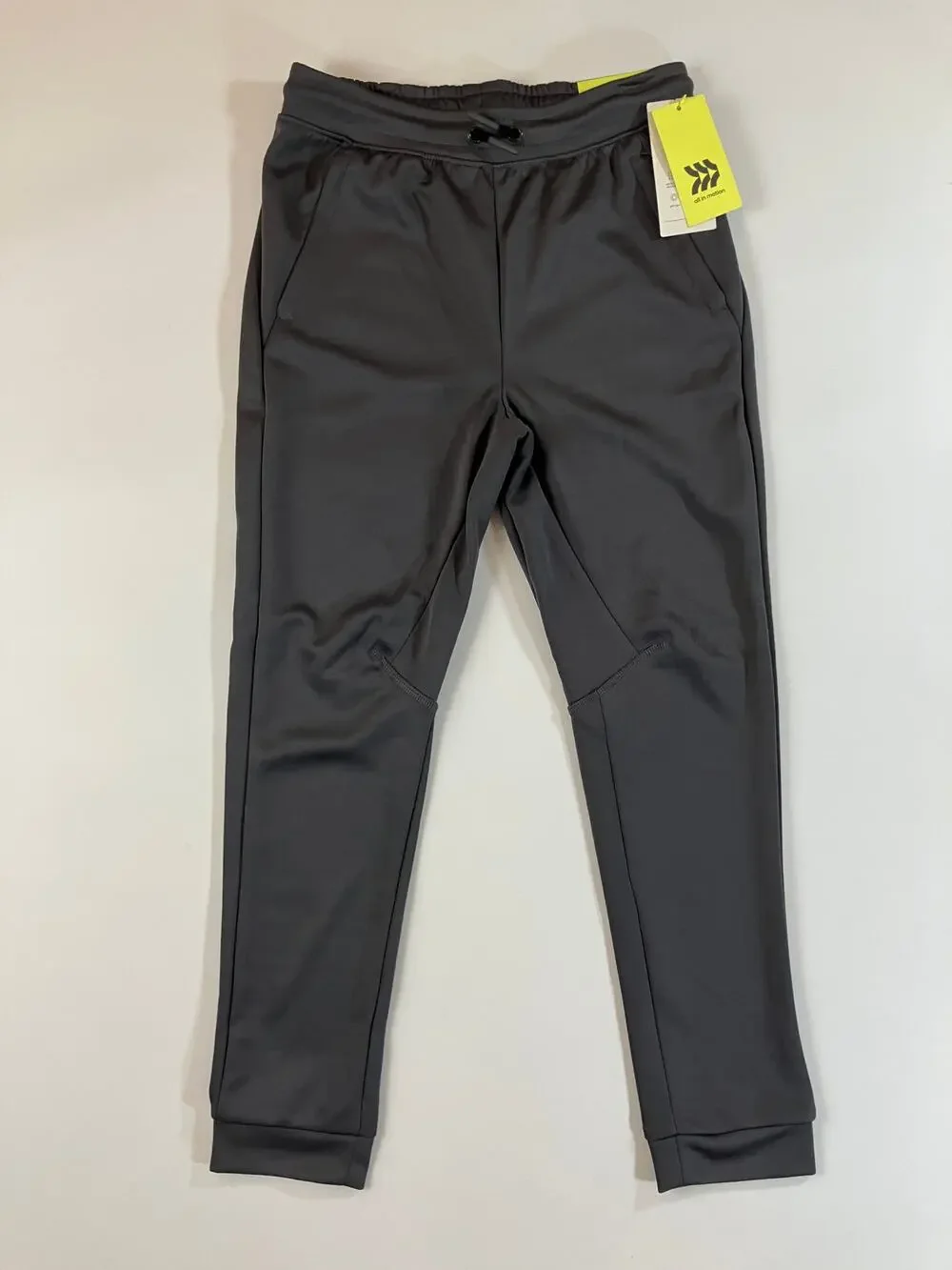 All in Motion Boys M 8/10 Gray Performance Jogger Pants Athletic NWT